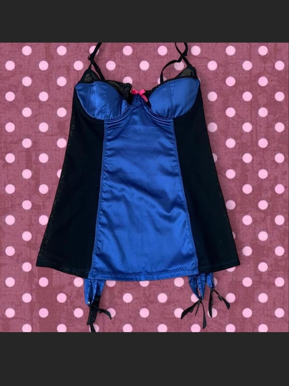 Victoria's Secret Navy with Black Trim 36C